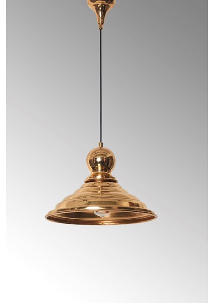 Şık Altın Renkli Tekli Tasarım Sarkıt Avize ile Evinize Zarafet Katın modelleri