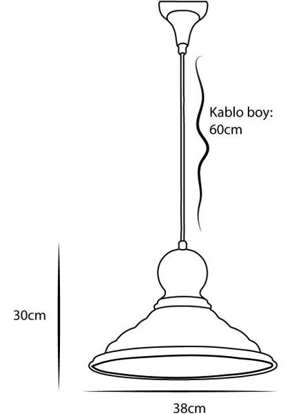 Şık Altın Renkli Tekli Tasarım Sarkıt Avize ile Evinize Zarafet Katın