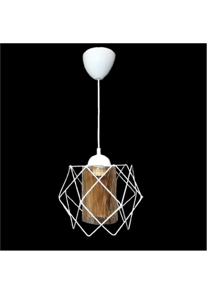 Beyaz Çok Kare Tekli Avize, Modern ve Şık Tasarım, Şık Aydınlatma Seçeneği