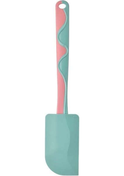Renkli 25 cm Spatula, Pembe ve Turkuaz, Mutfak Gereci