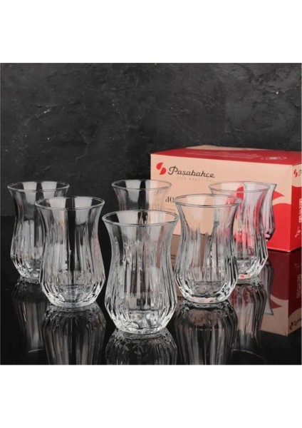 Turuncu 6'lı 160CC Çay Bardağı Seti, Şık ve Kullanışlı Ev ve Ofis Kullanımı Için