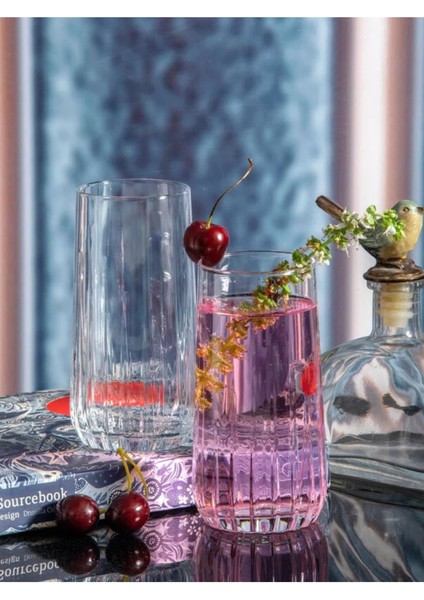 Altı Parça Uzun Meşrubat Bardağı, 360 Cc, Şık ve Kullanışlı Set