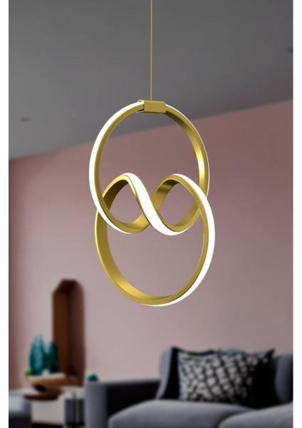 Şık Eskitme Tekli Sarkıt LED Avize, Beyaz Işık, Salon, Mutfak, Oda, Hol Kullanımına Uygun