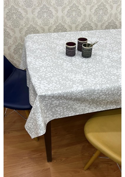 Gri, Elyaf Tabanlı Pvc Kaymaz Silinebilir Masa Örtüsü 158-B indirimleri