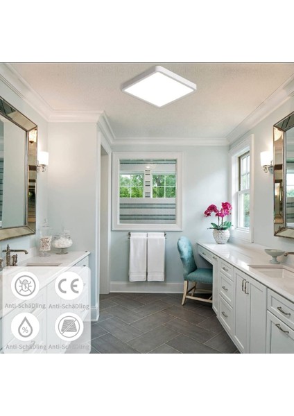 24W Kare LED Avize, Beyaz Işık, Şık Tasarım, Enerji Tasarruflu, Kendinden Trafolu fiyatları