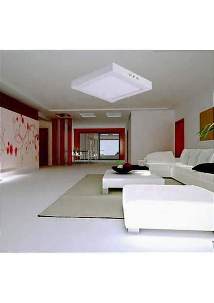 24W Kare LED Avize, Beyaz Işık, Şık Tasarım, Enerji Tasarruflu, Kendinden Trafolu modelleri