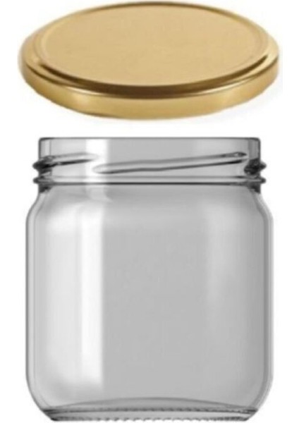 10'lu Cam Kavanoz Seti 210 Cc, Siyah Kapaklı, Şeffaf Malzeme, Güvenle Saklama