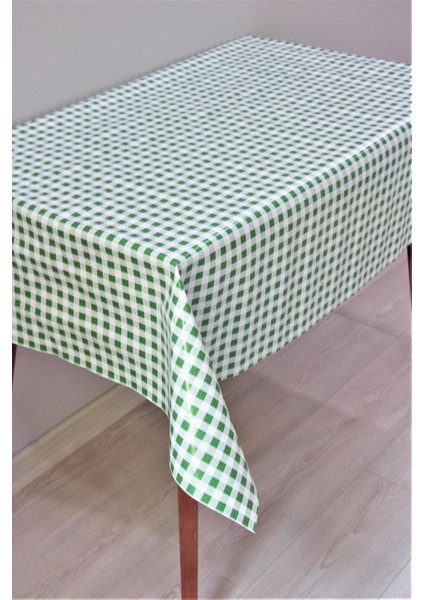 Yeşil Mini Pötikare Astarlı Silinebilir Masa Örtüsü modelleri
