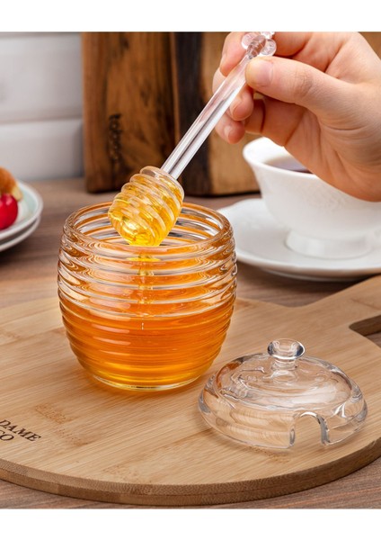 Renkli Cam Bal Kavanozu, 240ML, Şık ve Kullanışlı Yemek Saklama Kabı modelleri