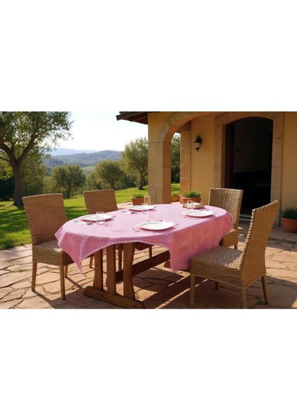 Kırmızı Beyaz Pötikare Masa Örtüsü 160X160 Cm, Şık ve Kullanışlı Seçenek. indirimleri