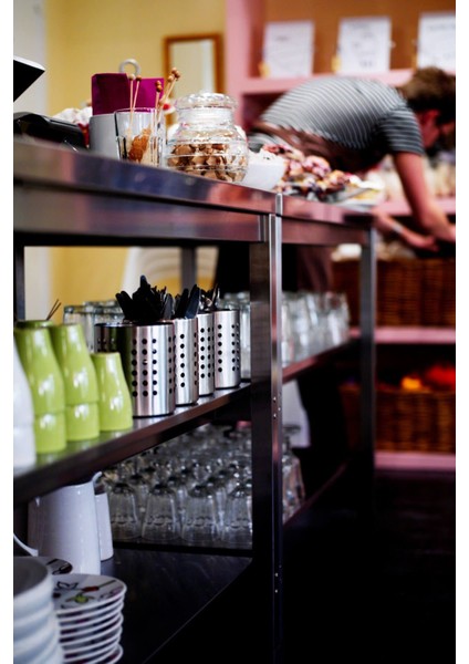 Turkuaz Renkli Şık Mutfak Çatal ve Bıçaklık Seti indirimleri