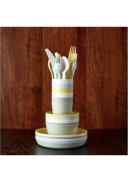 Pastel Renkli 6'lı Tabak Seti, Şık ve Renkli Sunumlar Için Ideal