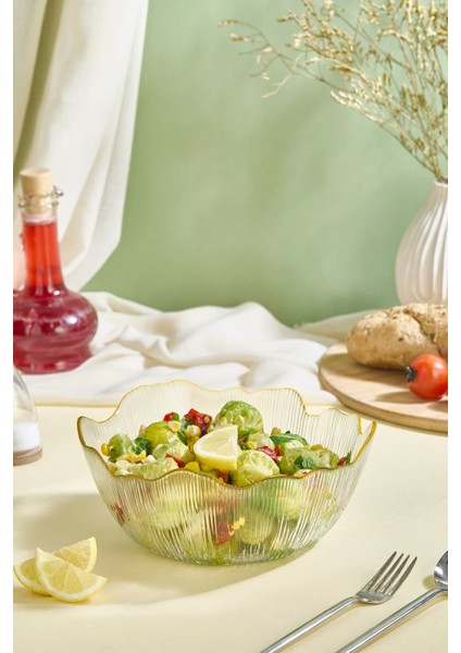 Büyük Cam Salata Kasesi, 21 Cm, Şık ve Dayanıklı, Mutfağınıza Güzellik Katacak. fiyatları