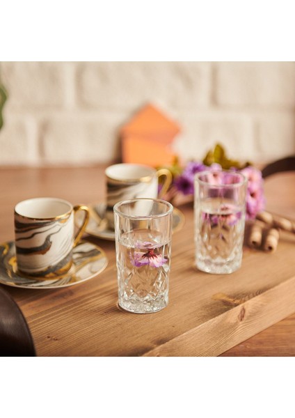 6'lı Turuncu Kahve Yanı Bardağı Seti, 104 Ml, Şık ve Kullanışlı Tasarım