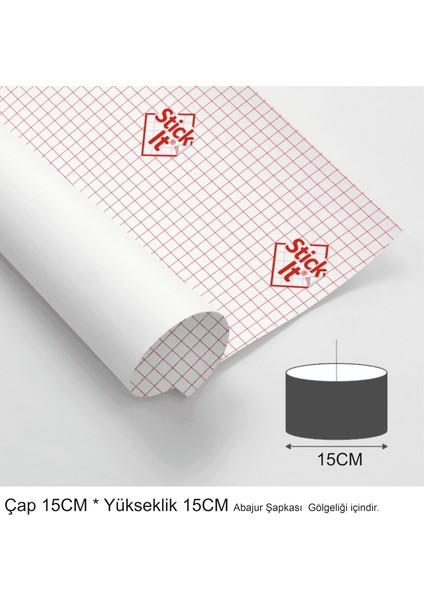 2'li Dıy Abajur & Aplik Başlığı Yapım Seti – 15 cm Silindir Şapka | Gold Ayna Efektli Yapışkanlı Sert Pvc Panel + E27 Uyumlu Halka | Kumaş/duvar Kağıdıyla Kişiselleştirilebilir, Kolay Montaj modelleri