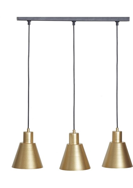 3'lü Sarı-Siyah Metal Gövde Şık Avize, Modern Tasarım fiyatları