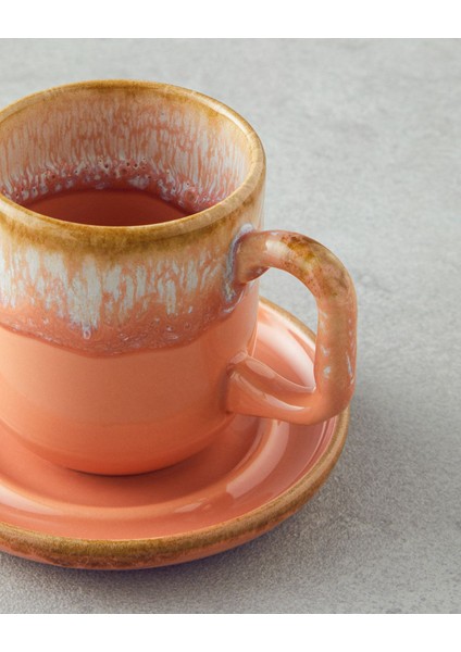 Turuncu 150 ml Kahve Fincan Takımı, Şık ve Kullanışlı Set fırsatları