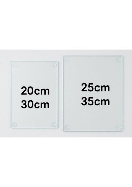 2'li Cam Kesme Tahtası Seti 20X30 ve 25X35 Cm, Hijyenik ve Şık Mutfak Gereci fiyatları