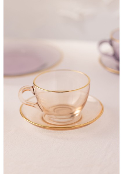 Pembe 2'li Çay Fincanı Seti, 240 Cc, Şık ve Kullanışlı Tasarım