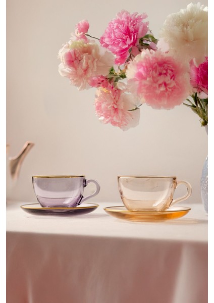 Pembe 2'li Çay Fincanı Seti, 240 Cc, Şık ve Kullanışlı Tasarım fırsatları