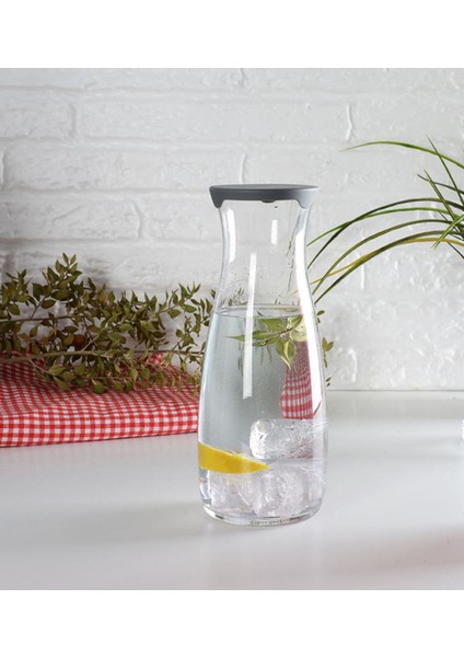 Gri Plastik Kapaklı Amphora Sürahi 1180 Cc, Şık ve Kullanışlı Içecek Şişesi indirimleri