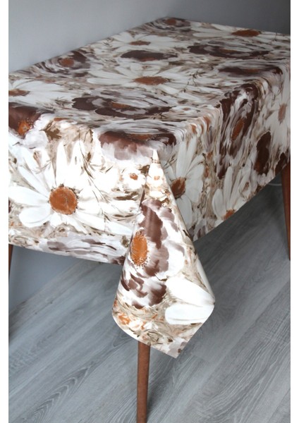 Pastel Renkli Elyaf Silinebilir Pvc Muşamba Masa Örtüsü, Şık ve Koruyucu Tarz