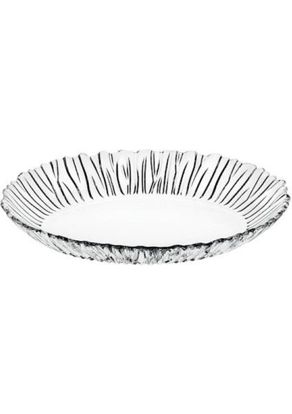 Şık Beyaz Oval Tabak 25X19CM, Çeşitli Kullanım Için Modern Tasarım