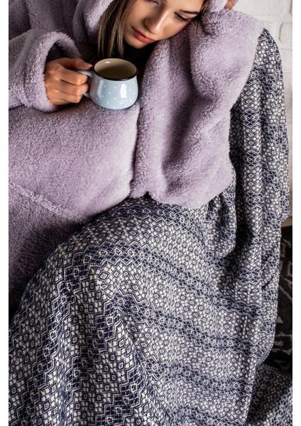 Lacivert Yatak, Kanepe ve Battaniye Seti 200X230CM, Şık ve Rahat Uyku Deneyimi