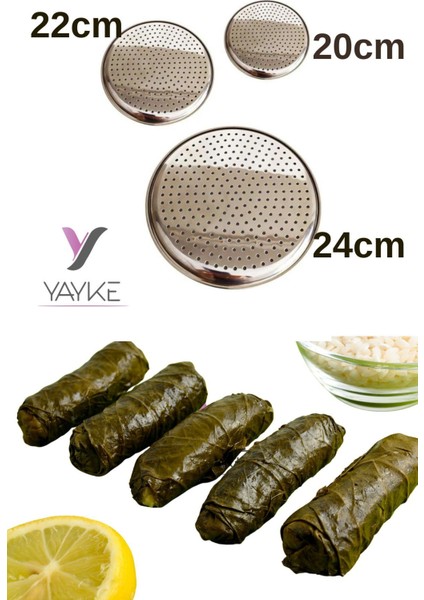 Yapışmayı Önleyen Sarma Dolma Tencere Kapağı Seti (3'lü) modelleri