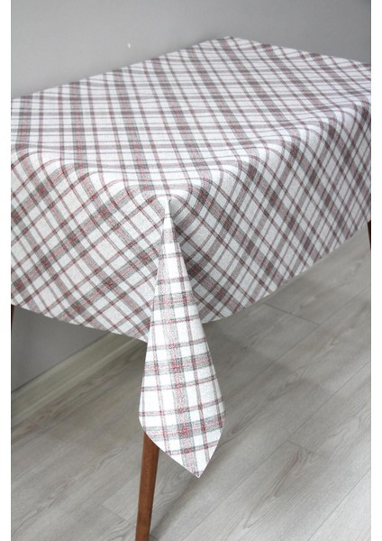 Astarlı, Silinebilir, Pvc Muşamba Masa Örtüsü, 128 Cm, Bordo