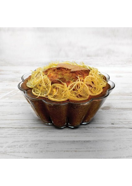 Beyaz Dilimli Kek Kalıbı 1680 Cc, Pratik ve Şık Tasarım, P59114 modelleri