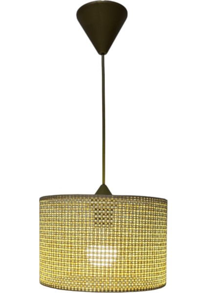 Kahverengi Rattan Tekli Sarkıt Avize, Mutfak, Banyo, Antre ve Oturma Alanları Için Şık Aydınlatma fiyatları