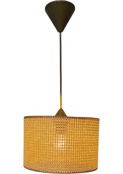 Kahverengi Rattan Tekli Sarkıt Avize, Mutfak, Banyo, Antre ve Oturma Alanları Için Şık Aydınlatma modelleri