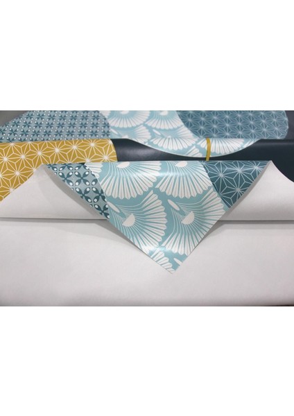 Lacivert Astarlı Dayanıklı Silinebilir Muşamba Masa Örtüsü 8268-1 fırsatları