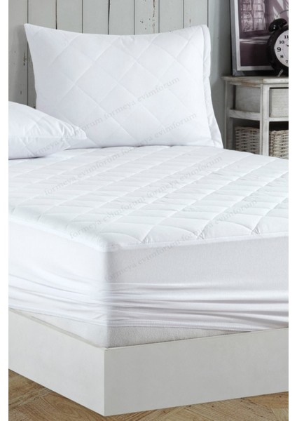 Turkuaz Kapitone Yatak Koruyucu, Fitted Alez, 10 Farklı Ebat Seçeneği fiyatları