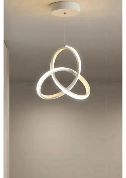 Modern Ultra Beyaz Ledli Sarkıt Avize, Şık ve Parlak Aydınlatma Için Ideal