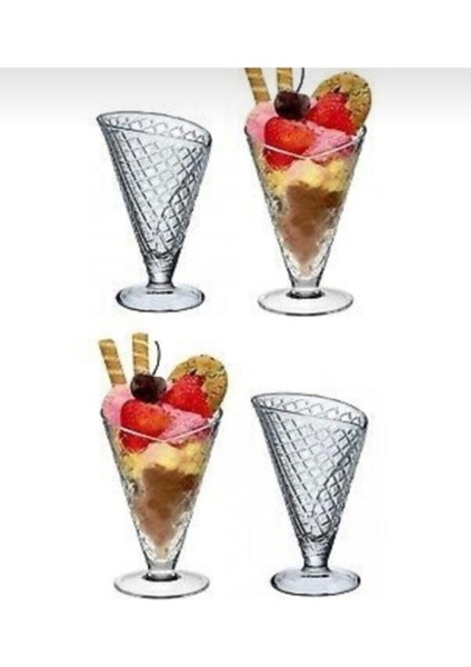 4'lü Alaska Cornetto Dondurma Kasesi, 300 Ml, Şık ve Kullanışlı Tasarım