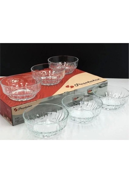 Turuncu 6'lı Cam Kase, 320CC, Şık ve Kullanışlı Mutfak Gereci