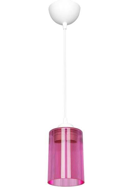 Pembe Optik Sarkıt, Çift Ampul Tasarımı, Modern ve Şık Aydınlatma Parçası modelleri