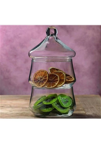 Iki Katlı Bej Kurabiye Sunumluk, Şık ve Kullanışlı Tasarım