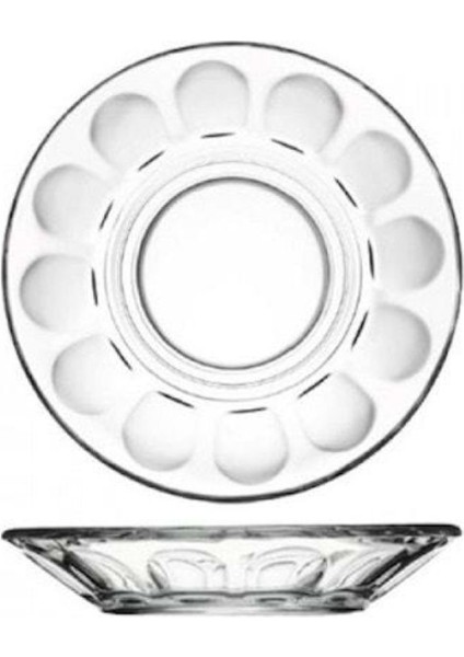 54411 Optikli Beyaz Çay Tabağı Seti 6'lı, Şık ve Kullanışlı Tasarım