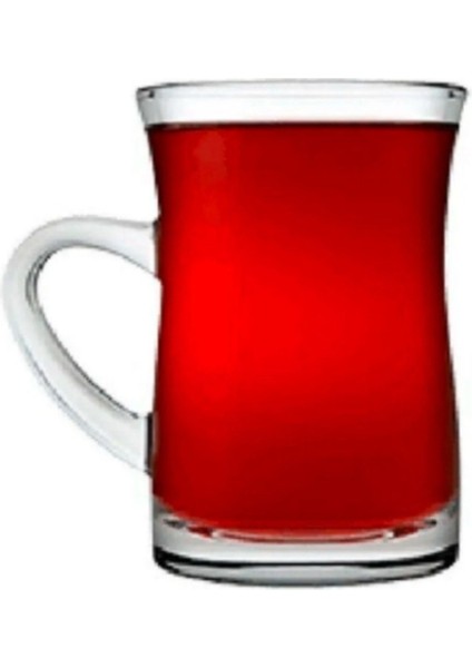 Turuncu Kulplu Büyük Çay Bardağı 145 cc 6'lı Set fiyatları