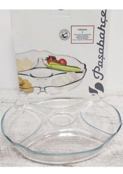 Bölmeli Tabak, Kahvaltılık ve Çerezlik, Beyaz, 25 Cm, Şık ve Kullanışlı Tasarım fiyatları