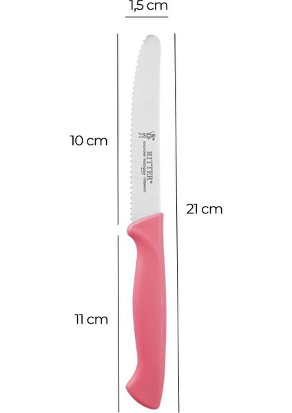 Tırtıklı Sebze ve Doğrama Bıçağı, Pembe, Dayanıklı ve Pratik Kullanım modelleri