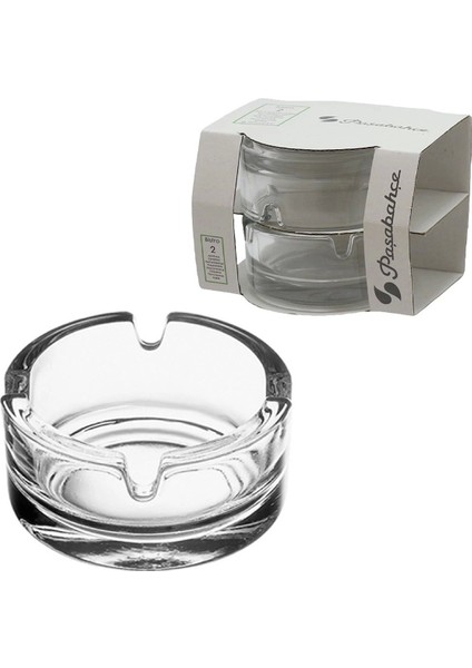 Mini Bistro Cam Küllük 2'li Beyaz Şık ve Kullanışlı Ev Dekoru Ürünü