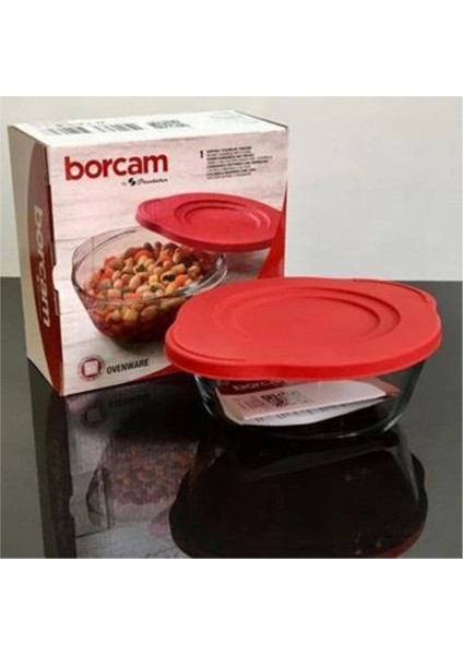 Kırmızı Kapaklı Borcam 1450 cc 25 Cm, Dayanıklı ve Şık Mutfak Gereci