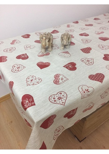 Astarlı Silinebilir Pvc Muşamba Masa Örtüsü, Şık ve Dayanıklı Bej Tasarım