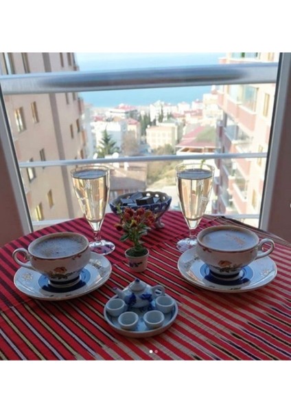 Turuncu Karadeniz El Dokuması Keşan Fiskos Masa Örtüsü modelleri