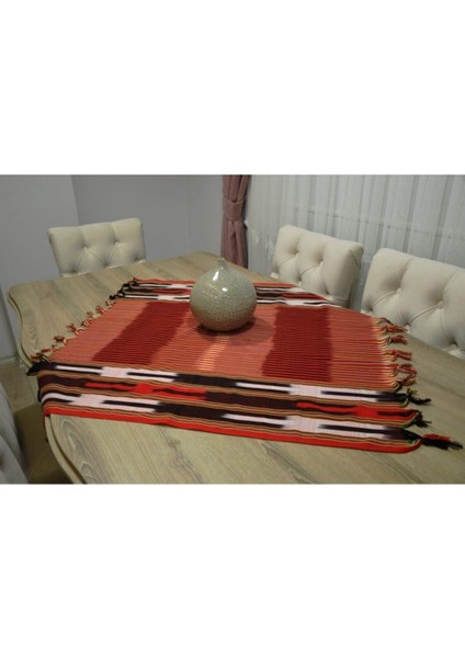 Turuncu Karadeniz El Dokuması Keşan Fiskos Masa Örtüsü indirimleri