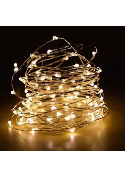 3 Metre Sarı Peri LED Şerit, Şık ve Parlak Aydınlatma Dekoru